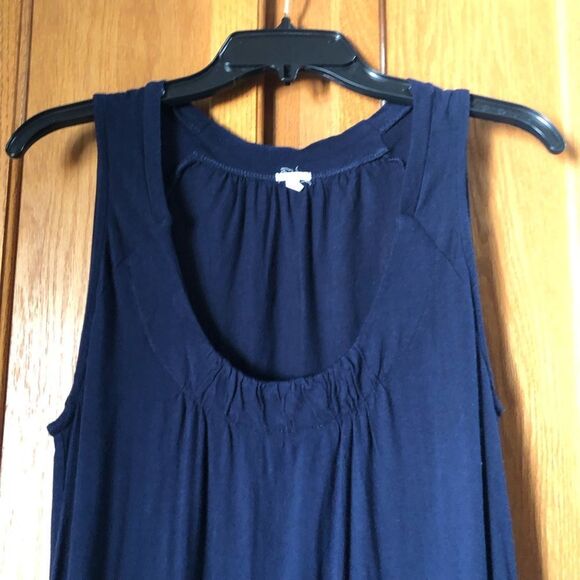 J Crew Scoop Neck Minimalist Sleeveless Mini Dress Navy Blue - S - Picture 3 of 13